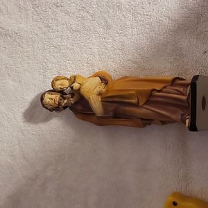 Handpainted  Dolfi Joseph & Child figure